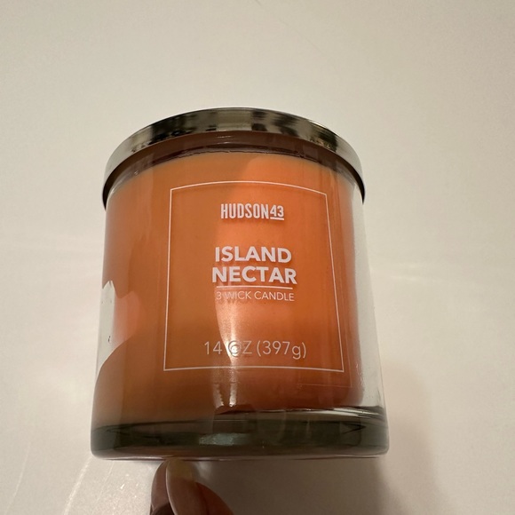 hudson 43 Other - HUDSON 43 PEACH ISLAND NECTOR 3 WICK JAR LID CANDLE